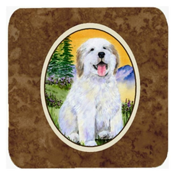 Great Pyrenees Foam Coasters, Set Of 4