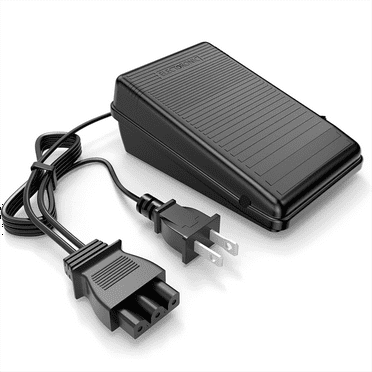 Sewing Machine Foot Pedal Power Cord Replacement for Singer, D Shape Plug Singer 4452 4443 4432 4423 150s US