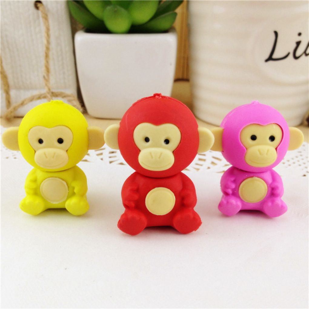 Little Monkey Erasers Japanese Erasers Jungle Cute Creative Animal