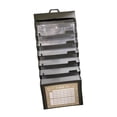thumbnail image 3 of Organizador de archivos de pared expandible, almacenamiento multicapa, plegable, portátil, ahorra espacio, carpeta de archivos de 6 bolsillos para negro, 3 of 8