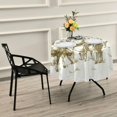 thumbnail image 7 of 60 Inch Round Tablecloth - Cow Boys Waterproof Spill-Proof Table Cloth with Lace Washable Fabric Table Cover for Dining Tables, Kitchen and Parties House Decor, 7 of 7