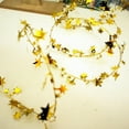 thumbnail image 2 of 33ft 100 LED Gold Star Tinsel Garlands String Lights, Battery Operated Star Wire Garland Lights for Xmas Tree Home Wedding Party Festive Decoration (Warm White Light), 2 of 9