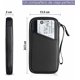 thumbnail image 2 of Cartera para Pasaporte Familiar de Gran Capacidad para 4 Personas, con Bloqueo RFID, Cremallera y Cordón de Transporte, Organizador de Documentos de Viaje (negro), 2 of 4