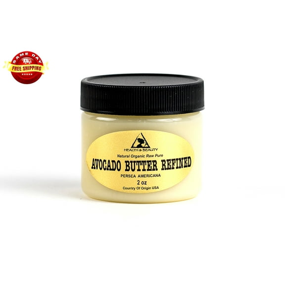 AVOCADO BUTTER REFINED ORGANIC COLD PRESSED PREMIUM FRESH 100% PURE 2 OZ