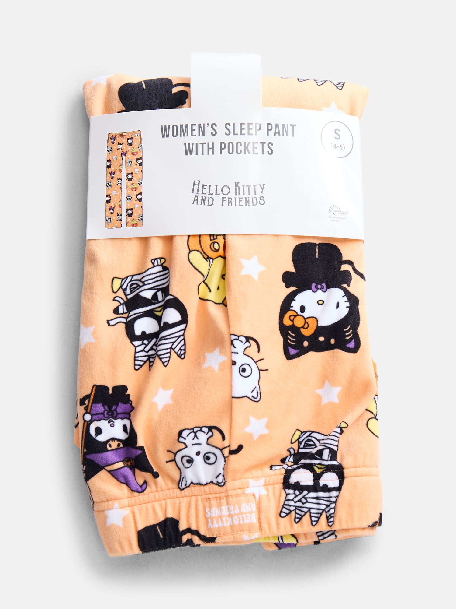 Hello Kitty Women's Halloween Velour Sleep Pants, Sizes XS-3X