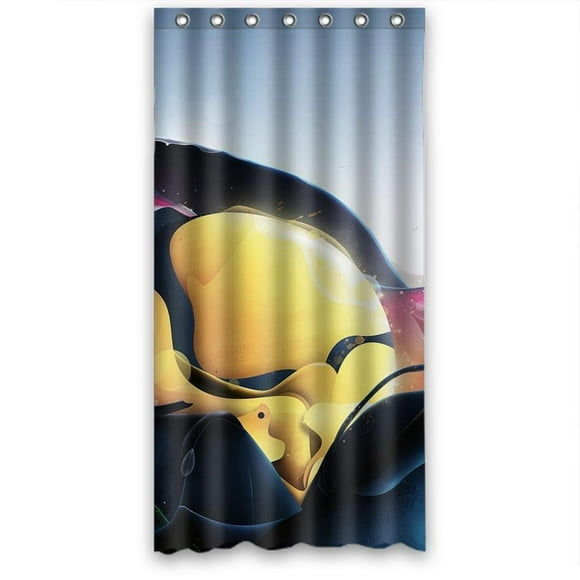 YUSDECOR The rolling wonderful sea Shower Curtain Polyester Fabric Bathroom Shower Curtain 36x72 inches