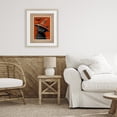 thumbnail image 2 of Vintage Black Cat Stamp Birch Framed Print Under Glass, design by Arlington Prints, 2 of 10
