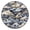 Black, variant on 9.84in Clouds PVC Canvas Wall and Table Clock with Canvas Texture, Black or Gold Hands