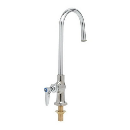 Series Gooseneck - T&S Series B Manual Pantry Faucet, Commercial, 2.2 gpm, Rigid, Gooseneck with Stream Regulator Outlet Spout