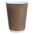 thumbnail image 1 of Café Express 10-oz Brown Ripple Hot Cups 5 packs of 100, 1 of 1