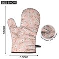 thumbnail image 6 of Pioneer Flower Floral Print Pattern Oven Mitt 2-Pack Set, Heat Resistant Kitchen Gloves, 7.7" X 12", 6 of 6