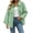 Green, variant on Women's Fashion Long Sleeve Hooded Solid Color Tassel Lapel Button Denim Jackets Top Casual Outerwear Coat For Women Street Style