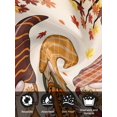 thumbnail image 7 of Thanksgiving Cloth Napkins Set of 4 Reusable Dinner Napkins, Fall Maple Leaf Pumpkin Gnomes Sunflower Cocktail Napkin Washable Table Napkins for Wedding/Holiday Party/Baby Shower 20"x20", 7 of 7