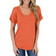 thumbnail image 3 of T-shirt à Manches Courtes et Col Rond pour Femmes, 3 of 3