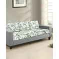 thumbnail image 2 of Tropical Foliage Sofa Couch Cushion Covers Washable, Removable Stretchable Sectional Couch Covers, Sage Green Botanical Spring Summer Slipcovers for L & T Shape Sofa Furniture Protector S Size 2 pcs, 2 of 7