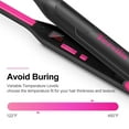 thumbnail image 6 of Terviiix Ceramic Pencil Flat Iron, 3/10" Hair Straightener for Short Hair & Pixie Cut, Pink, 6 of 8