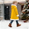 thumbnail image 5 of Byoo Christmas Toddler Boy Jacket Solid Color Fleece Hooded Comfortable Overcoat Winter Holiday Xmas Coat, 5 of 8