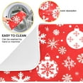 thumbnail image 4 of Christmas Snowflake Ball Baubles Dish Drying Mat for Kitchen Counter Absorbent Microfiber Drying Pad, Medium 16x18 in, 4 of 7
