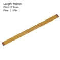 thumbnail image 2 of Unique Bargains FFC FPC Cable 0.3mm Pitch 31 Pin 150mm Flexible Flat Ribbon Cable for LCD Screen, 2 of 5