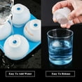 thumbnail image 6 of (2 Pack) Silicone Sphere Ice Cube Trays with Lids, Creates 8 Giant Sphere Ice Cubes, BPA Free, Ice Ball Maker Best for Freezer, Water, Whiskey, Cocktail & Wine, 6 of 7