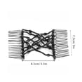 thumbnail image 4 of M Buder Magic Easy Hair Beads Slide Stretchy Comb Clip Stretchable Hairpin for Women Girls, Black (3.35 inches / 8.5 cm), 4 of 5