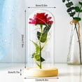 thumbnail image 5 of Glass Rose Galaxy Rose Enchanted Rose Light Up Rose Glass Rose Flower Gift Glass Roses Mom Forever Rose, 5 of 5