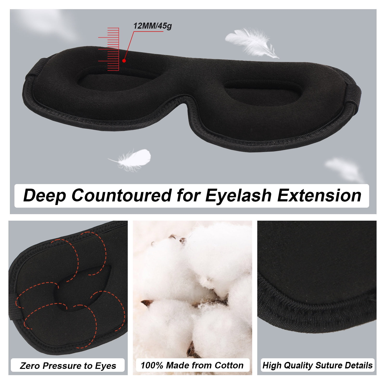 Frisky AD310 Deluxe Black Out Blindfold Sleep Mask