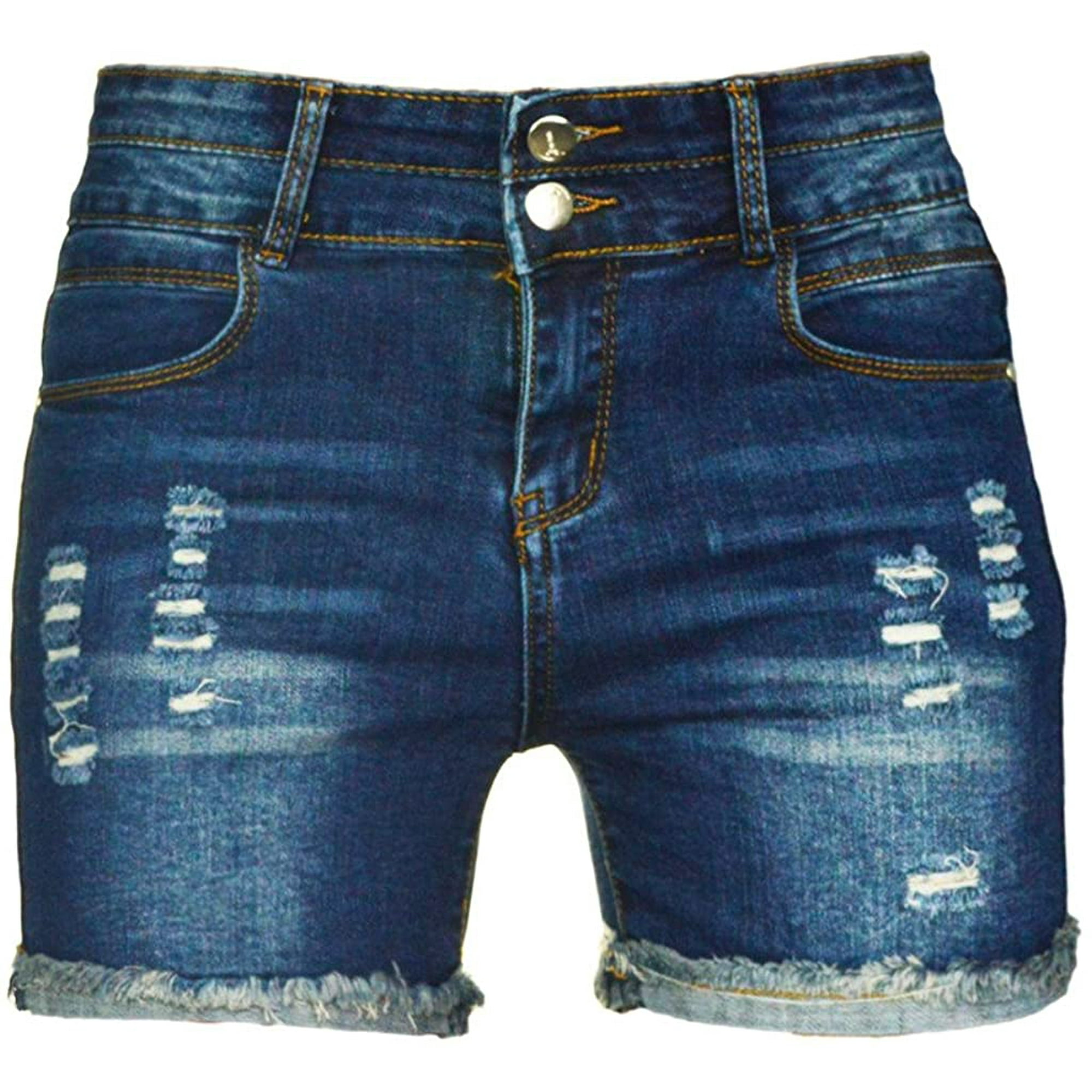 Women's Sexy Stretchy Fabric Hot Pants Distressed Denim Shorts, Size 2-16 |  Walmart Canada