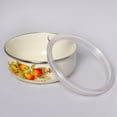 thumbnail image 2 of STPgoods Enameled Aluminim Storage Bowl with Lid Set 1 Qt and 1.5 Qt 2 Pcs. Apples Enamel Storage Food Container with Lid Set Stackable Enamel Bowls, 2 of 8
