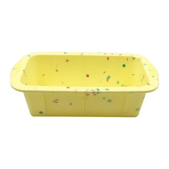 Moocorvic Silicone Baking Tools Rectangular Color Dot Cake Mold DIY Bread Baking Pan