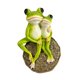 thumbnail image 4 of Rana solar para jardín, decoración en miniatura, figura de rana, artesanías para el hogar, adorno de césped, escultura de animal adorable de resina, 4 of 8