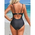 thumbnail image 5 of Sociala Square Neck Tummy Control Swimwear for Womens Backless One Piece Swimsuit, 5 of 5