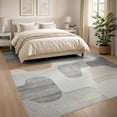 thumbnail image 3 of ODIKA 8'x10' Washable Area Rug Durable, Non-Slip Abstract Way Vintage Faded Speckle Throw Lightweight Entryway for Living Room, Under Sectional, Family Room, 3 of 7