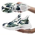 thumbnail image 2 of Coolcustomize Plus Size Camo Print Sneakers for Men, Lightweight Breathable Running Shoes, Chunky Street Style Low-Top Tennis Shoes for Casual Walking & Sports, Casual Footwear, Trendy Camo Design, 2 of 5