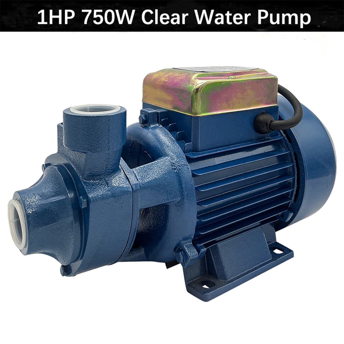 iMeshbean 1HP Clear Water Pump Electric Transfer Centrifugal Bio Diesel Pond Pool Farm US