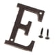 thumbnail image 3 of 2 piezas de letras para casa, placa de puerta, decoración de pared de patio, letras para buzón, bricolaje, hierro fundido ES, 3 of 9