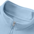 thumbnail image 5 of Annhoo Men Quarter Zip Sweatshirt Stand Collar Long Sleeve Comfy Loose Pullover Casual Vacation Going Out Tops, 5 of 9