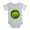 Heather Gray, variant on CafePress - Cute Chameleon - Cute Infant Baby Football Bodysuit