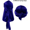 thumbnail image 4 of 4 Pcs Durags en Velours pour Hommes avec Longue Queue Durag Doux pour 360 Vagues, 4 of 6