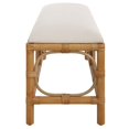 thumbnail image 6 of Uttermost Laguna 20.5" Transitional Fabric & Wood Bench in White/Natural, 6 of 7