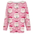 thumbnail image 4 of SRZYMJ Christmas Sweaters for Women Ugly Funny Xmas Tree Print Button Up Cardigans Fall Winter Vintage Knitted Outerwear Coat, 4 of 4