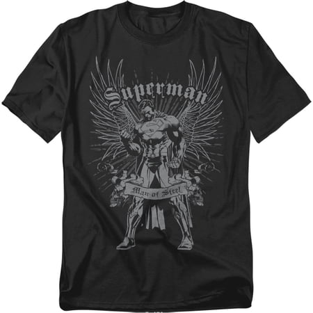 Superman T-Shirt Steel Unisex Graphic Tee For Men & Women Black