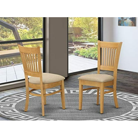 Oak Hardwood Kitchen Dining Chair Set, Oak Dining Room Chairs With Padded Seats And