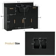 thumbnail image 4 of BarberPub Bathroom Vanities Storage with Sprayer Faucet, Hair Wash Backwash Sink Shampoo Station, Black, 4 of 9
