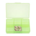 thumbnail image 2 of Unique Bargains 1 Pc Pill Case 6 Grid Clear Pill Box Light Green, 2 of 6
