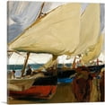 thumbnail image 1 of ARTCANVAS Sailboats at Valencia 1910 Canvas Art Print by Joaquin Sorolla y Bastida - Size: 18" x 18" (0.75" Deep), 1 of 9