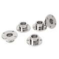 thumbnail image 1 of Guide Shaft Coupler, Wear Resistant 5 PCS Flange Coupling Connector Silver  For Mechanical Transmission, 1 of 8