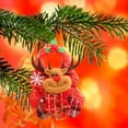 thumbnail image 3 of Christmas Tree Plush Cloth Ornaments Santa Snowman Reindeer Bear Plush Decorations Xmas Tree Plush Pendants Christmas Tree Hanging Doll Ornaments for Christmas Tree, 6inch, 3 of 7