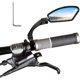 thumbnail image 1 of Espejo retrovisor HD para bicicleta, rotación ajustable de 360 grados, para bicicleta de montaña y manillar de bicicleta eléctrica - Juego de 2 espejos de acero inoxidable, 1 of 4