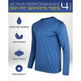 thumbnail image 7 of iXtreme Mens Athletic Shirts - 4 Pack Lightweight Performance Dry Fit Long Sleeve Shirts for Men (S-3X), 7 of 7